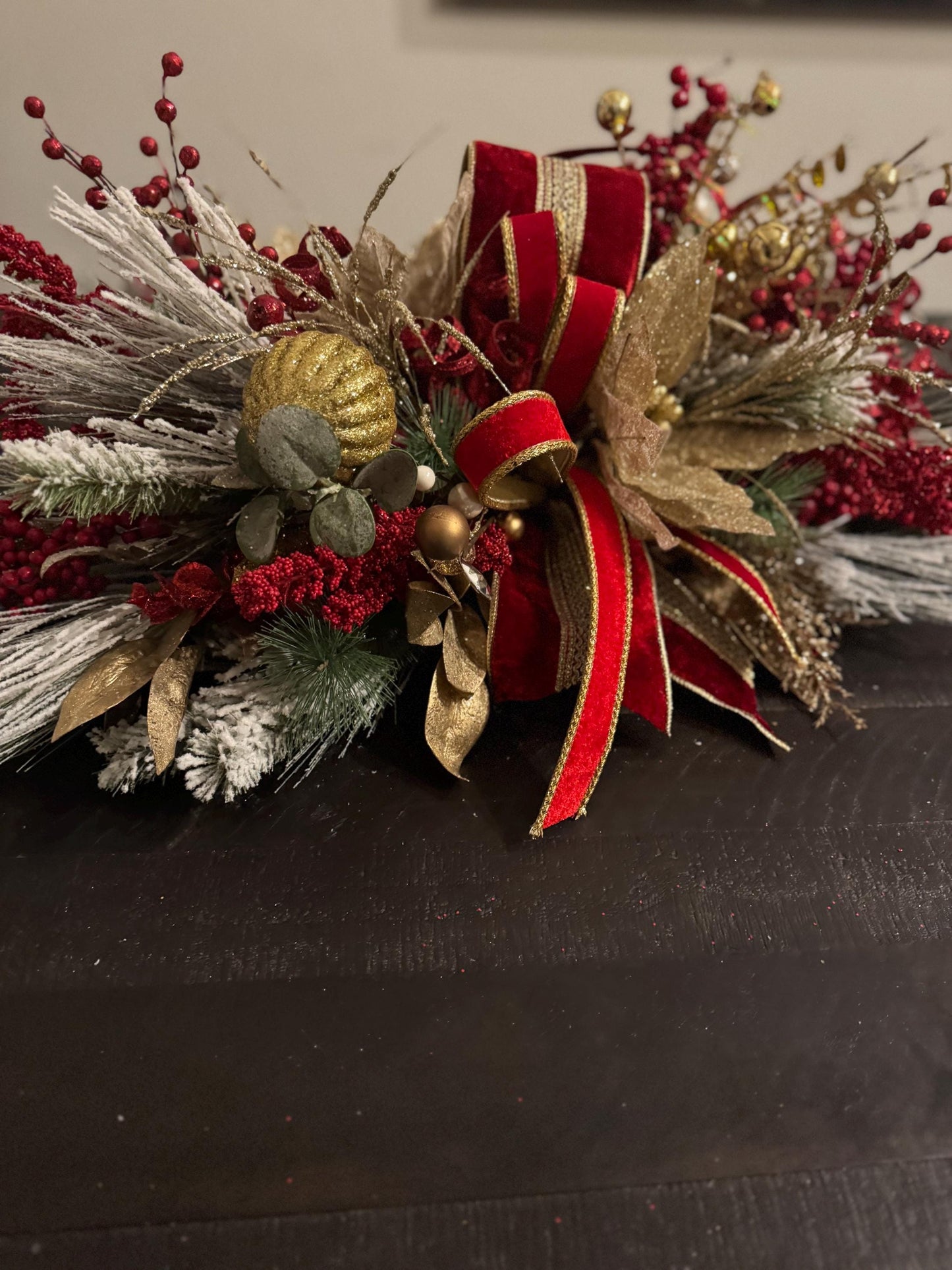 Custom Christmas Centerpiece for table 24" made to order to match your theme.