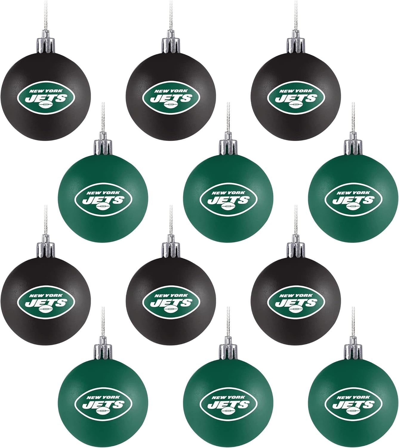 Foco NFL Team Logo 12-Pack Ball Hanging Tree Holiday Ornament Set