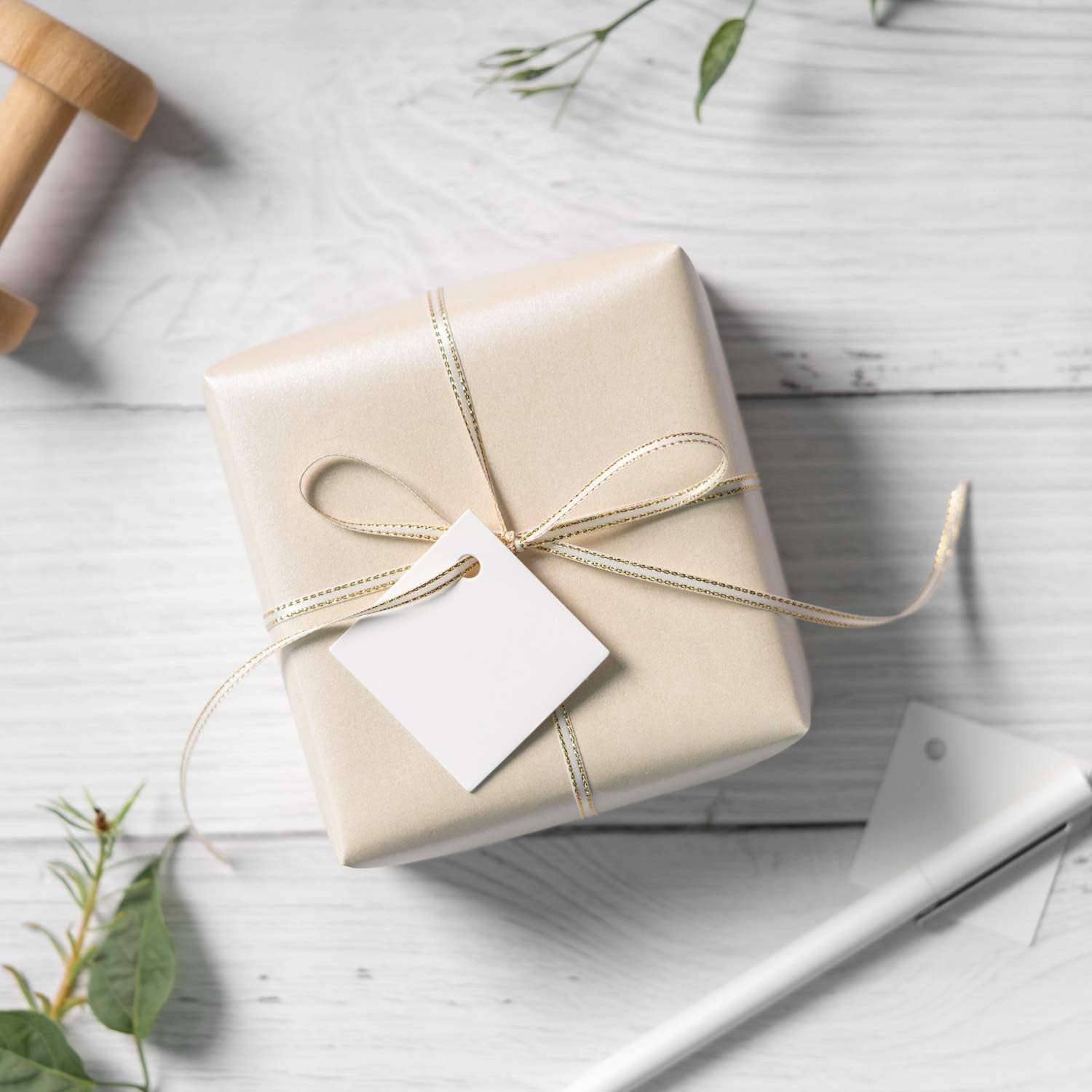 RUSPEPA off White Matte Wrapping Paper-81.5 Sq Ft-Solid Color Pearly-Lustre Paper Perfect for Wedding, Birthday, Christmas, Baby Shower -30Inch X 32.8Feet