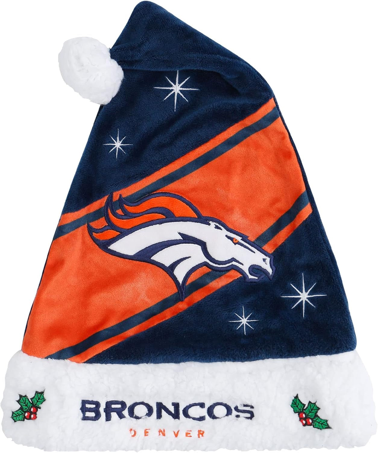 Foco NFL Team Logo High End Holiday Santa Cap Hat