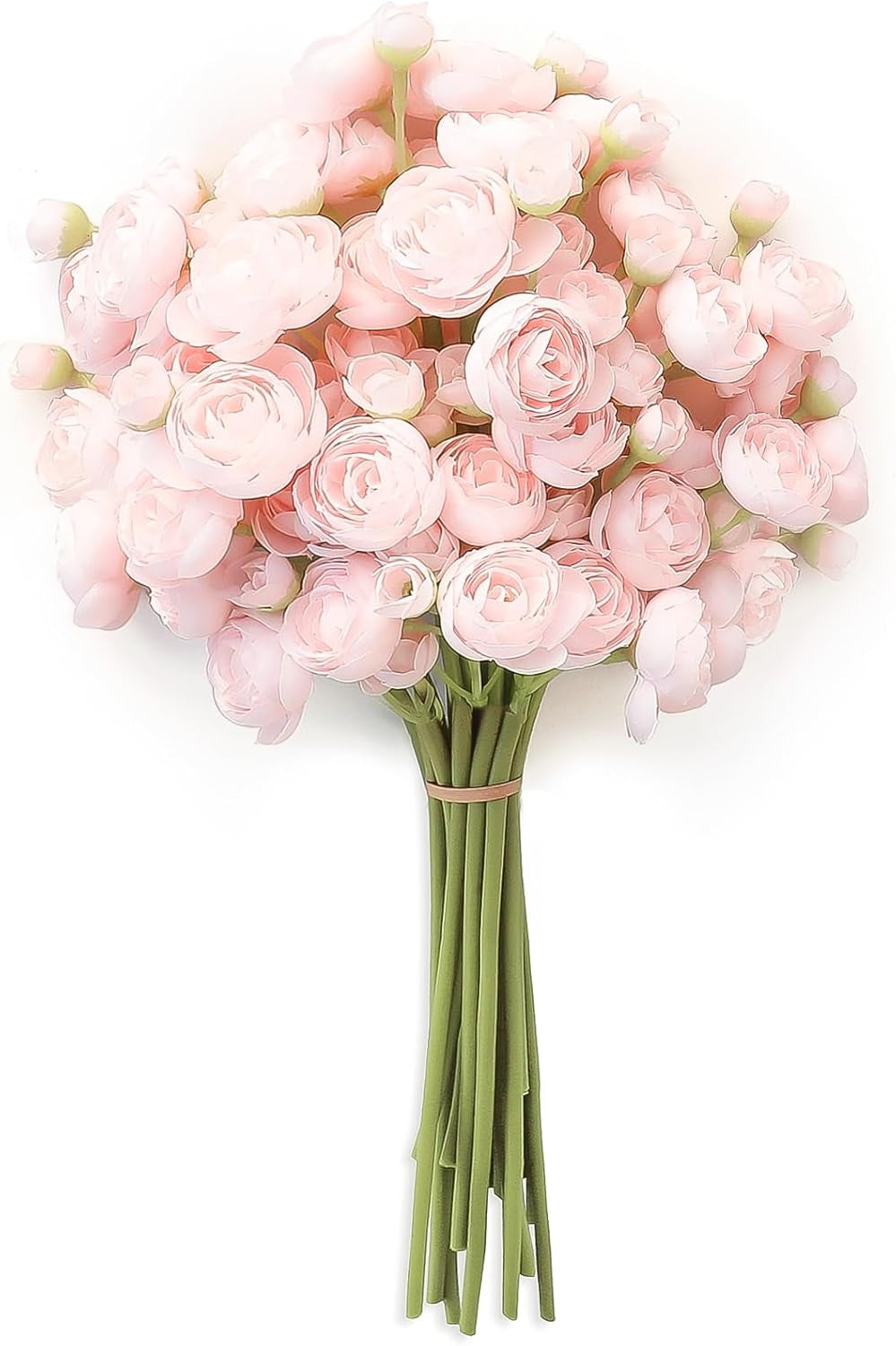 Floroom Ranunculus Artificial Flowers 18 Pcs Taupe Brown Faux Silk Mini Ranunculus Bulk Fake Wedding Filler Flowers for DIY Bouquets, Centerpieces, Bridal Shower Decorations & Arrangements