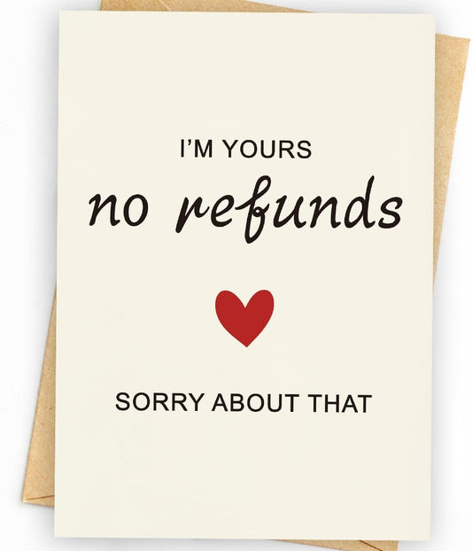 Delightful Funny Anniversary Card & Gift for Couples - Perfect for Valentine's Day Celebrations - 5x7 Inch Premium Quality Card for Him & Her