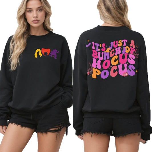 Halloween Sweatshirt for Women Witch Graphic Sweatshirts Spooky Season Crewneck Fall Pullover Tops