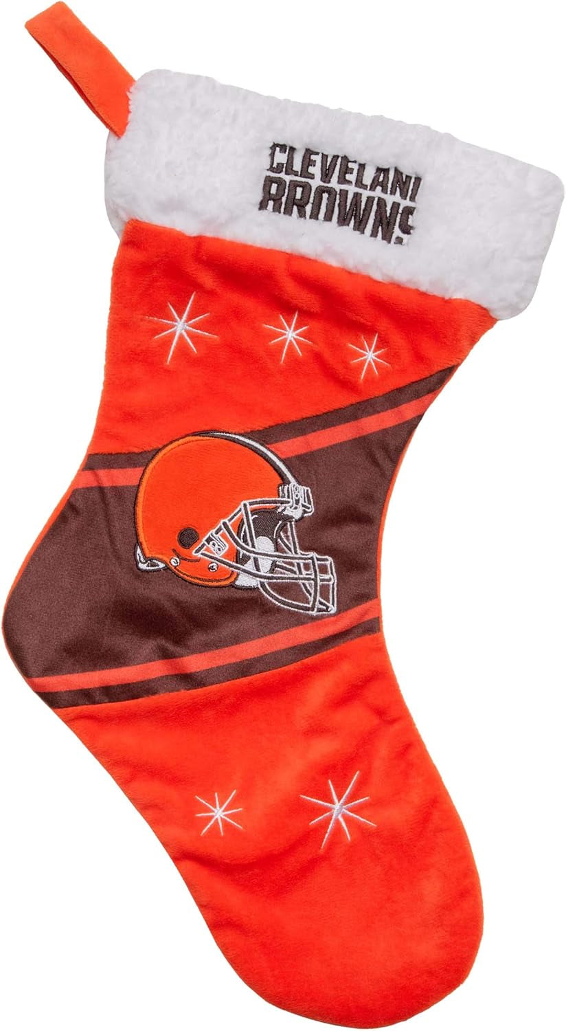 Foco NFL Team Logo Plush 17" Holiday High End Stocking
