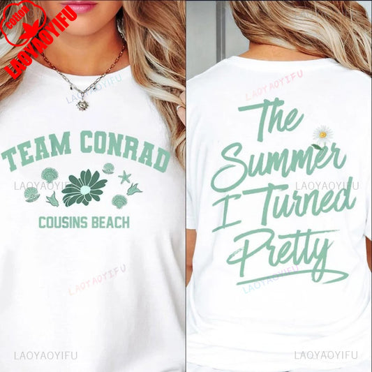 The Summer I Turned Pretty Graphic T Shirts We Will Always Have Summer Cousins Beach Woman Man Cotton T-Shirt Streetwear Casual