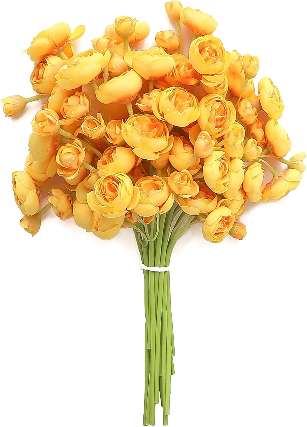 Floroom Ranunculus Artificial Flowers 18 Pcs Taupe Brown Faux Silk Mini Ranunculus Bulk Fake Wedding Filler Flowers for DIY Bouquets, Centerpieces, Bridal Shower Decorations & Arrangements
