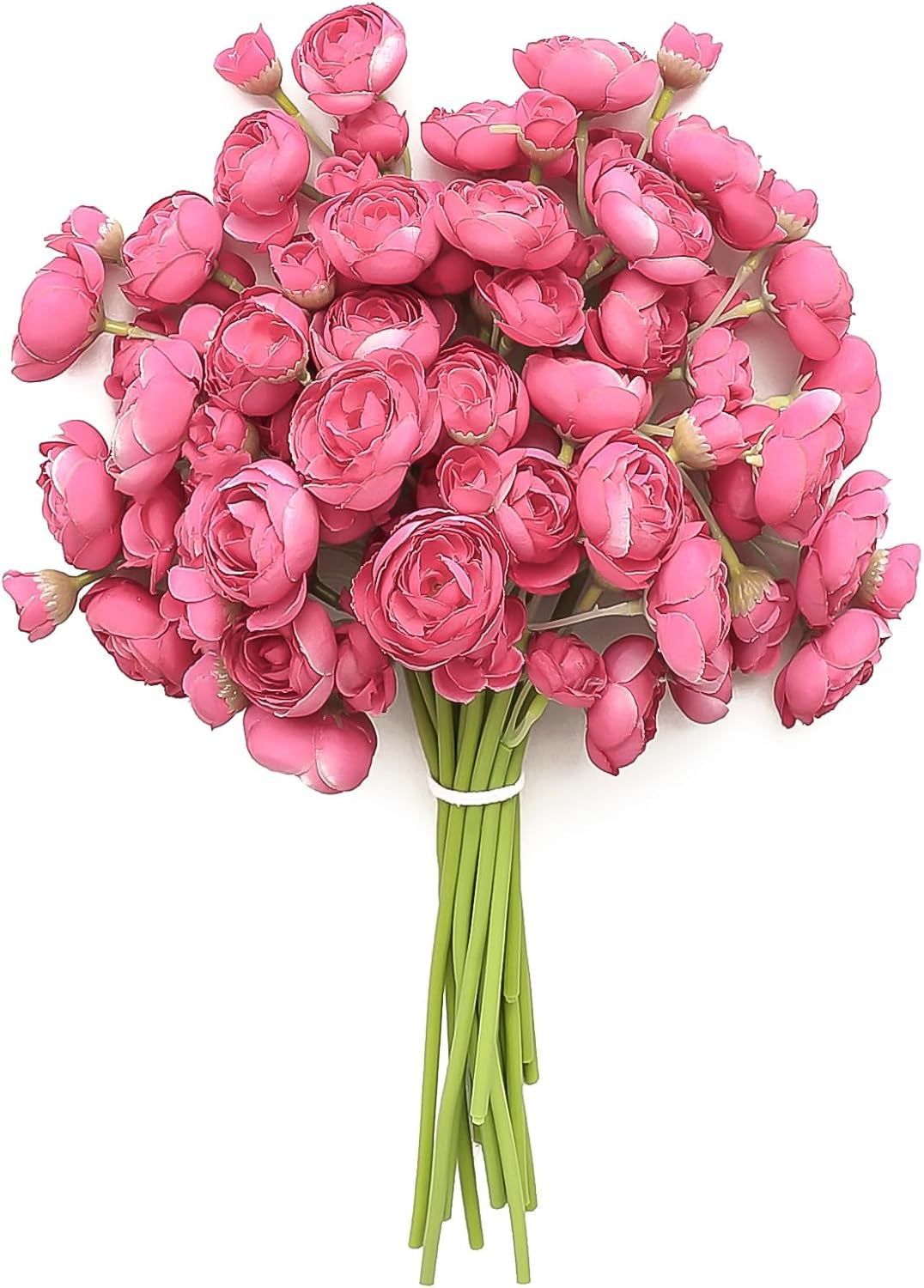 Floroom Ranunculus Artificial Flowers 18 Pcs Taupe Brown Faux Silk Mini Ranunculus Bulk Fake Wedding Filler Flowers for DIY Bouquets, Centerpieces, Bridal Shower Decorations & Arrangements