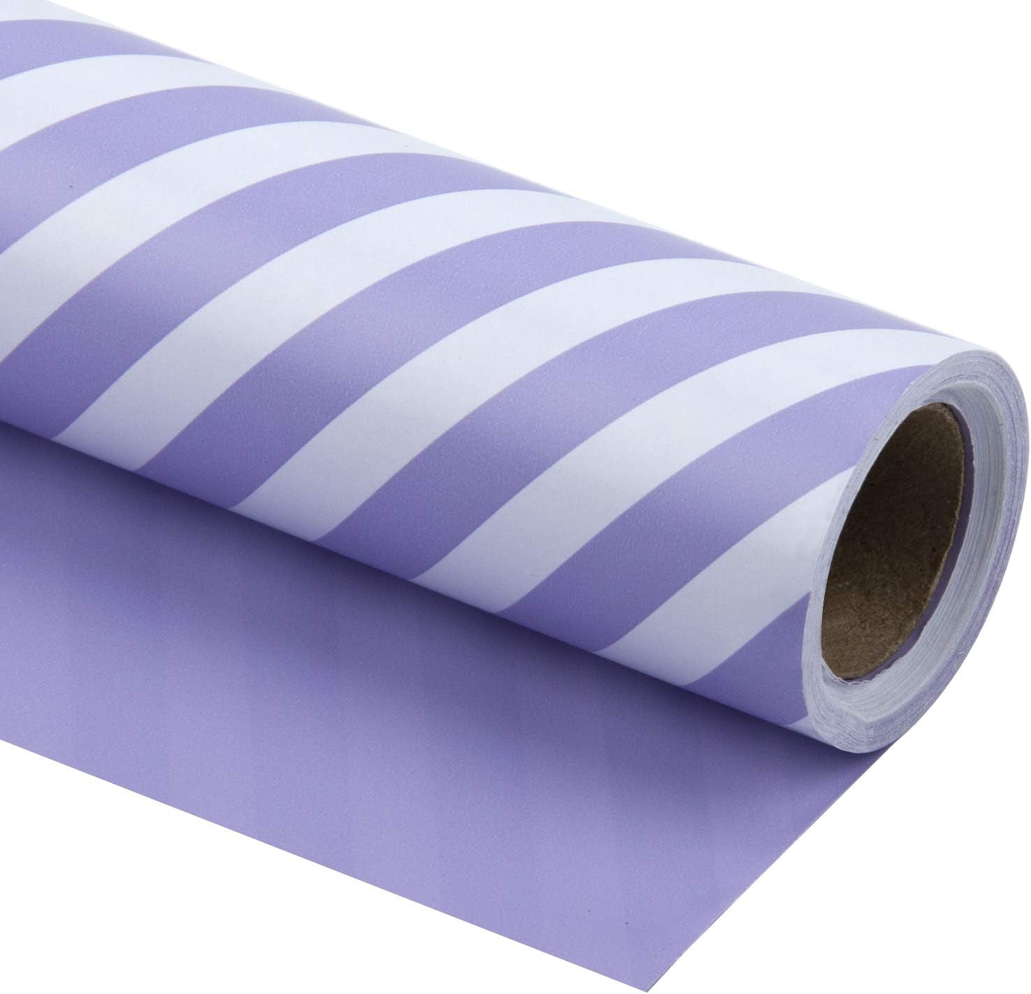 WRAPAHOLIC 30 Inch Reversible Wrapping Paper - Jumbo Roll Red and Stripes Design for Birthday, Holiday, Wedding, Baby Shower Wrap - 30 Inch X 33 Feet