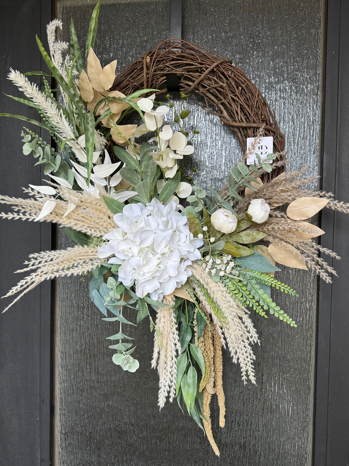 Front Door Wreath-Versatile Everyday Wreath - Contemporary Home Decor - Rustic Charm - Home Decor Modern Summer Door Wreath Simple Wreath