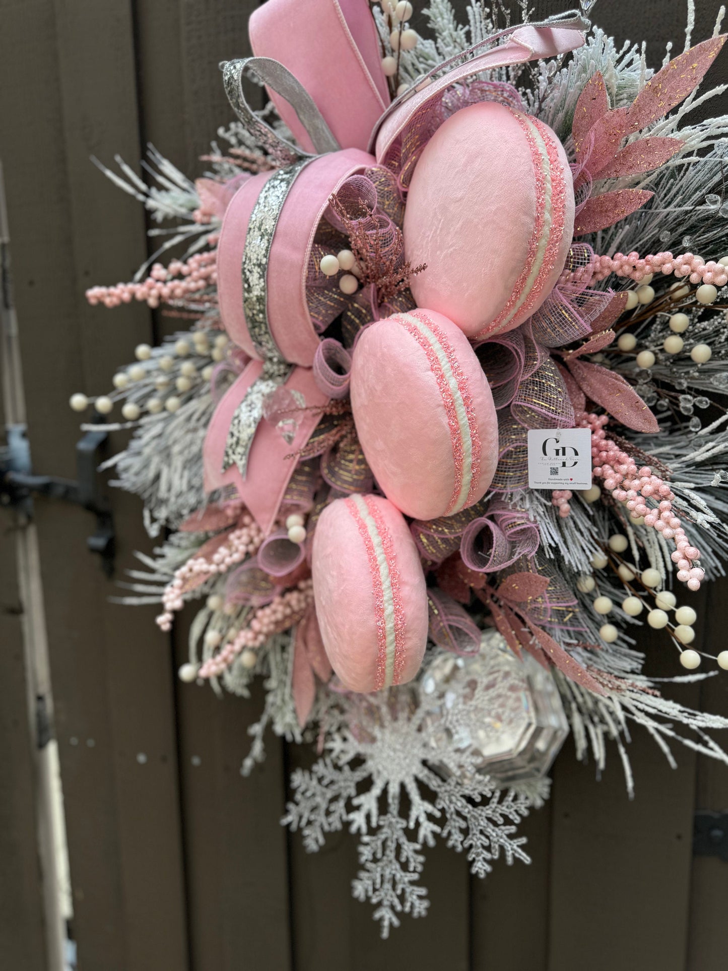 Pink Winter XL Wreath Glam Jewel Ornament wreath Pastel Candy Holiday wreath. Elegant Holiday decor Winter Door Decor Candyland Decor