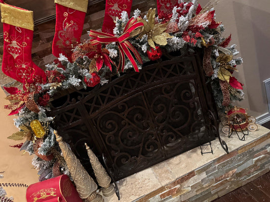 Custom Christmas Garland for Mantle, sideboard or front door. 6ft or 9ft made to order to match your theme
