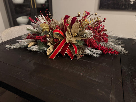 Custom Christmas Centerpiece for table 24" made to order to match your theme.