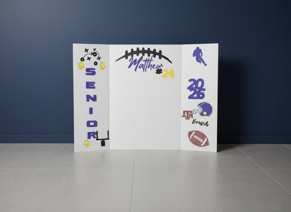 Graduation Photo Display Board - Hand-Painted Presentation Board for Senior Night and Signing Day 2026 Custom Made Grad Party