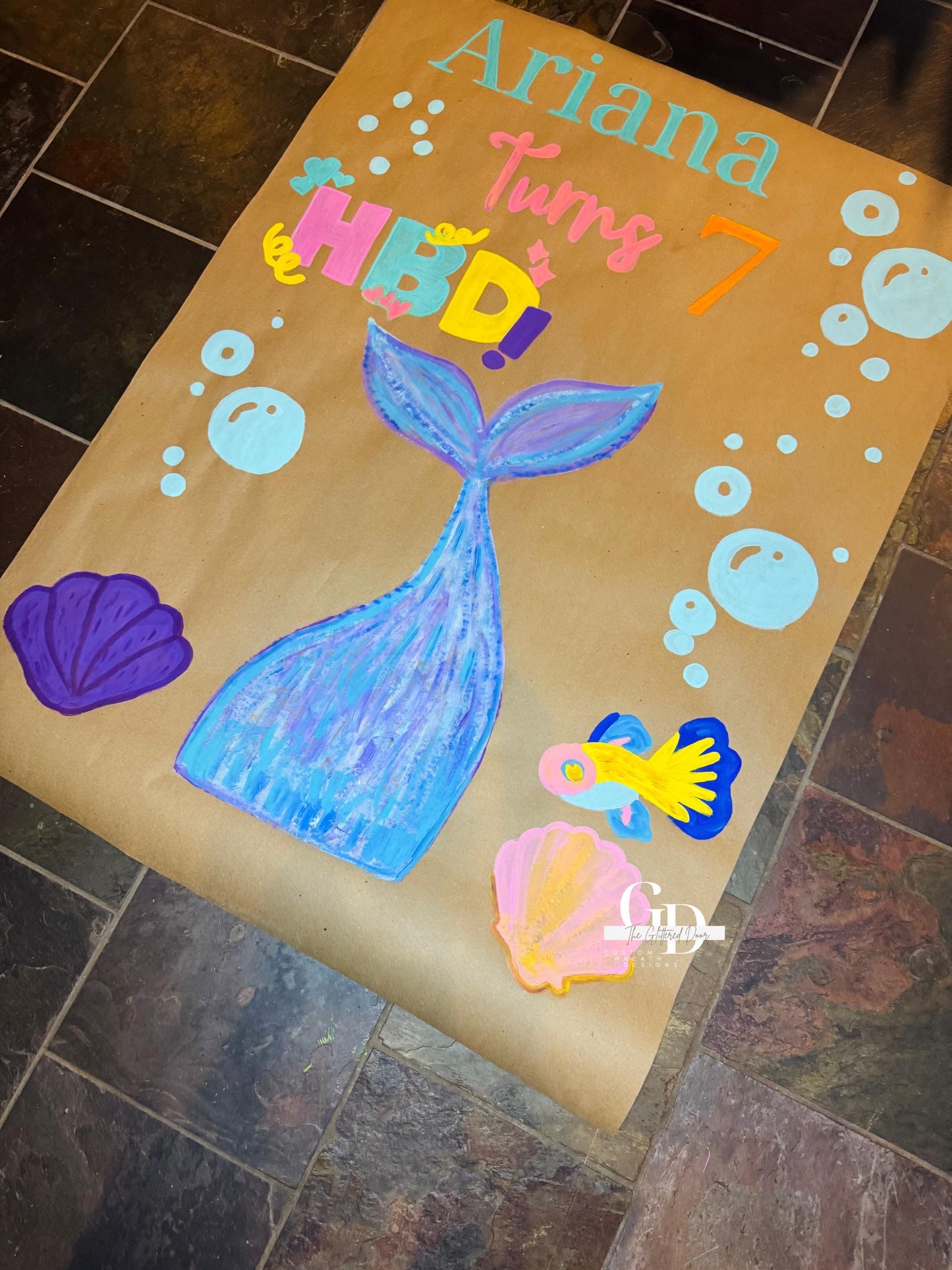 Hand Painted Custom Celebration Banner: Birthday, Galentine's Day