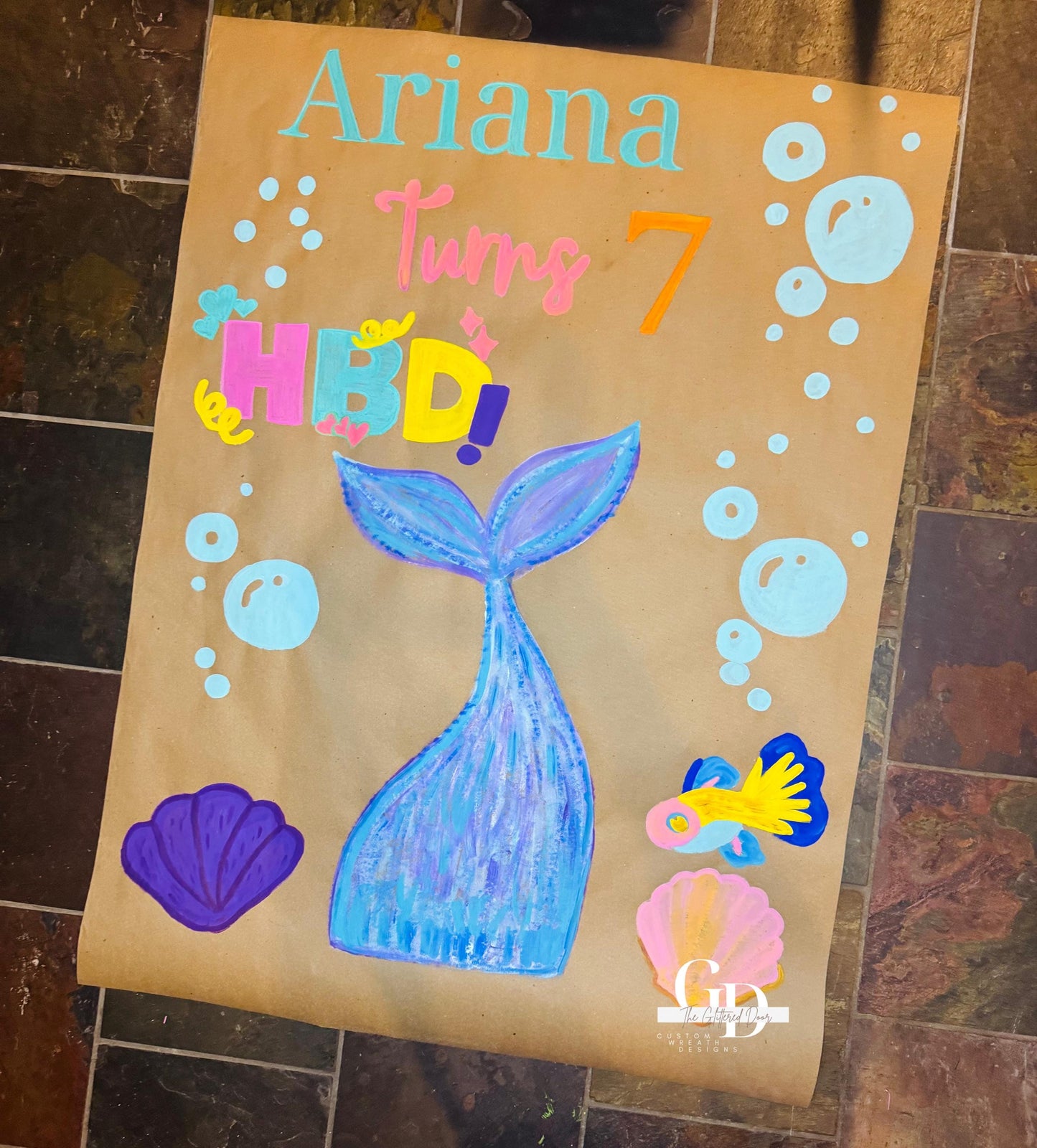 Hand Painted Custom Celebration Banner: Birthday, Galentine's Day