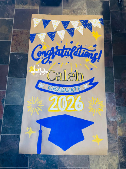 Hand Painted Custom Celebration Banner: Birthday, Galentine's Day