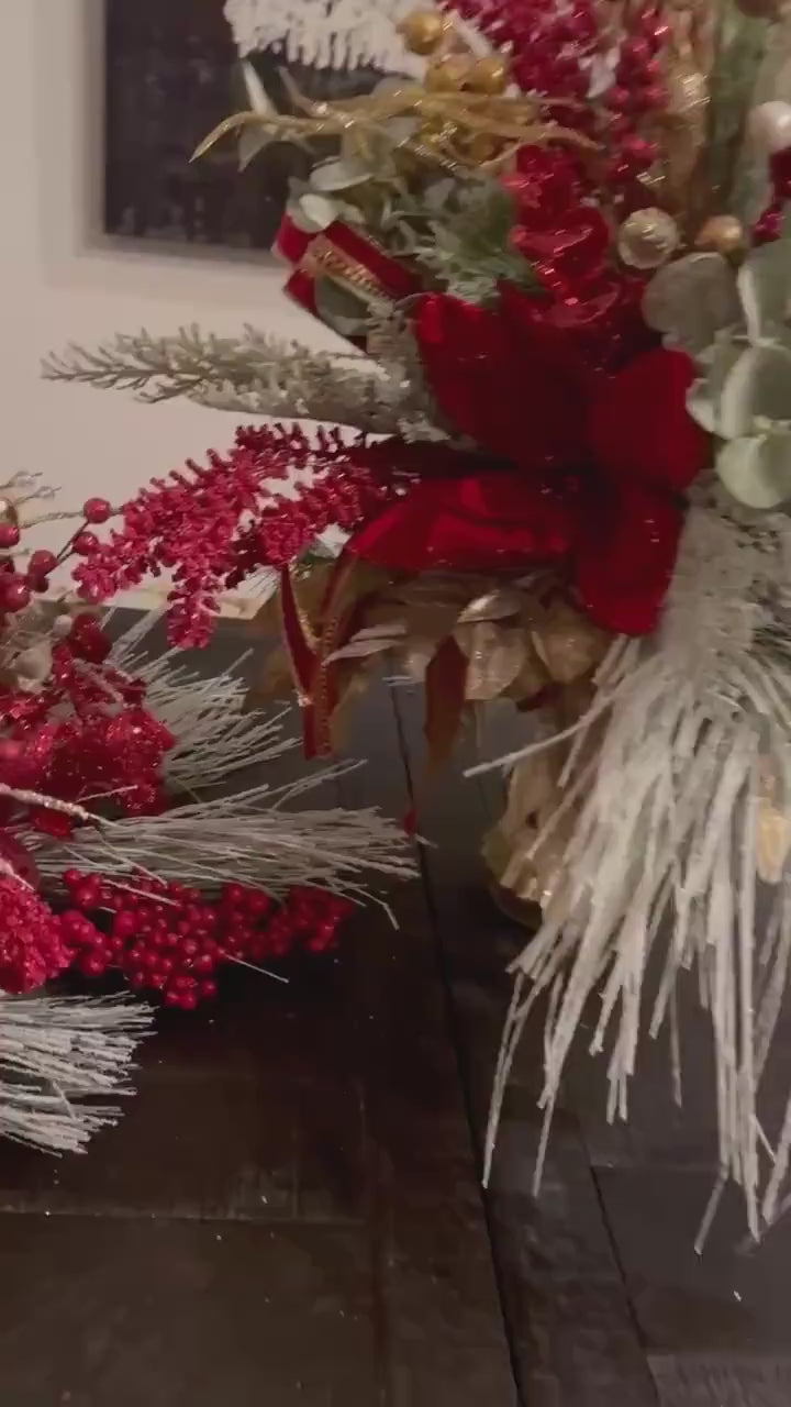 Custom Christmas Centerpiece for table 24" made to order to match your theme.