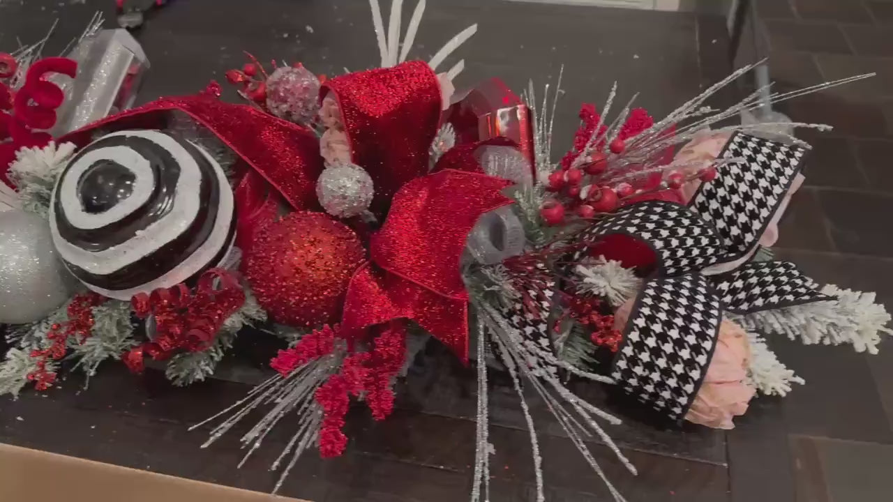 Custom Christmas Garland for Mantle, sideboard or front door.  6ft or 9ft made to order to match your theme