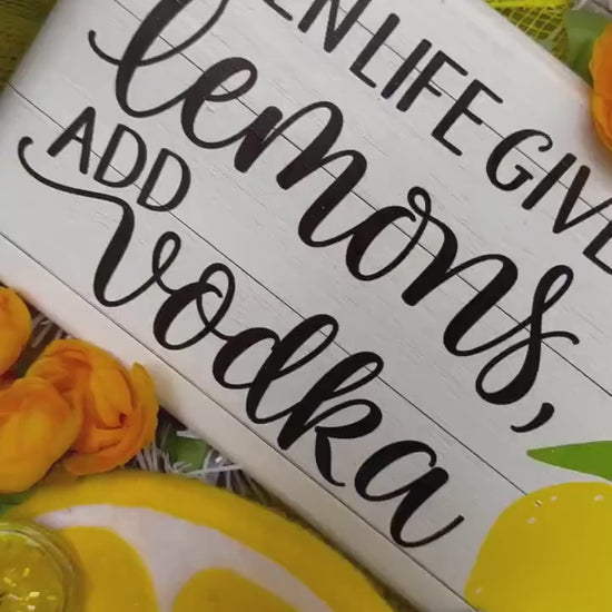 Lemon Summer Wreath: XL Front Door Party Decor